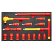 VEVOR Insulated Socket Set 16-Piece Insulated Socket Tool with T-Handle Wrench