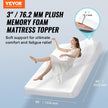 VEVOR Mattress Topper Soft Memory Foam Detachable & Washable Queen 3