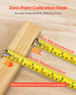VEVOR Tape Measure 25ft Retractable Imperial Metric ABS Case for Decoration