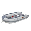 VEVOR Inflatable Dinghy Boat, 4-Person Transom Sport Tender Boat, with Marine Wood Floor and Adjustable Aluminum Bench, 1000 lbs Inflatable Fishing Boat Raft, Aluminum Oars, Air Pump, and Carry Bag