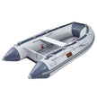 VEVOR Inflatable Dinghy Boat, 4-Person Transom Sport Tender Boat, with Marine Wood Floor and Adjustable Aluminum Bench, 1000 lbs Inflatable Fishing Boat Raft, Aluminum Oars, Air Pump, and Carry Bag