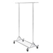 VEVOR Clothes Rack with Wheels, Heavy Duty Clothing Garment Rack, Commercial Clothing Rack for Hanging Clothes with Bottom Storage Area, 450 lbs Load Capacity, Adjustable Height and Extendable Length