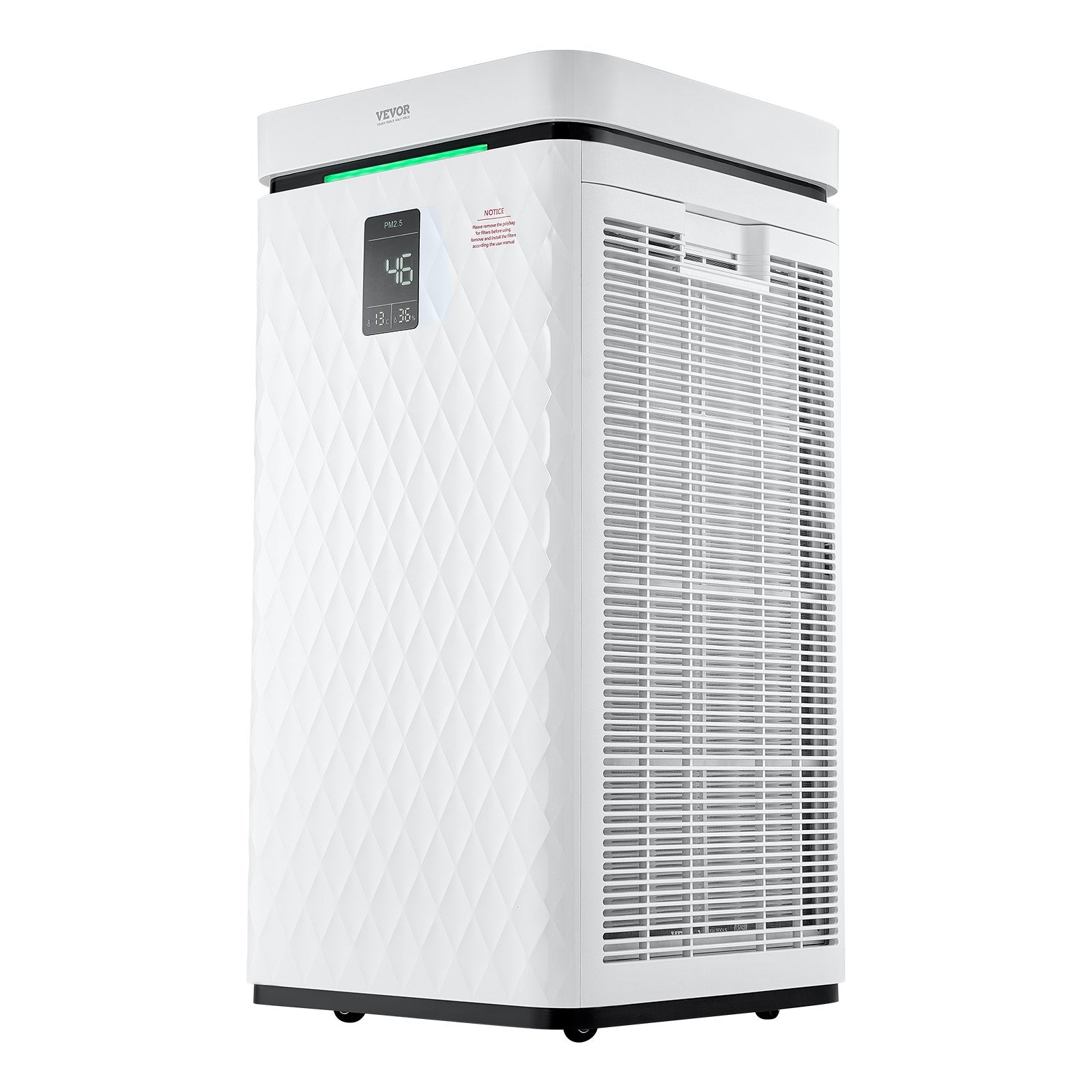 VEVOR 3139 ft²/h Air Purifier H13 HEPA Smart Air Purifier for Home & Office