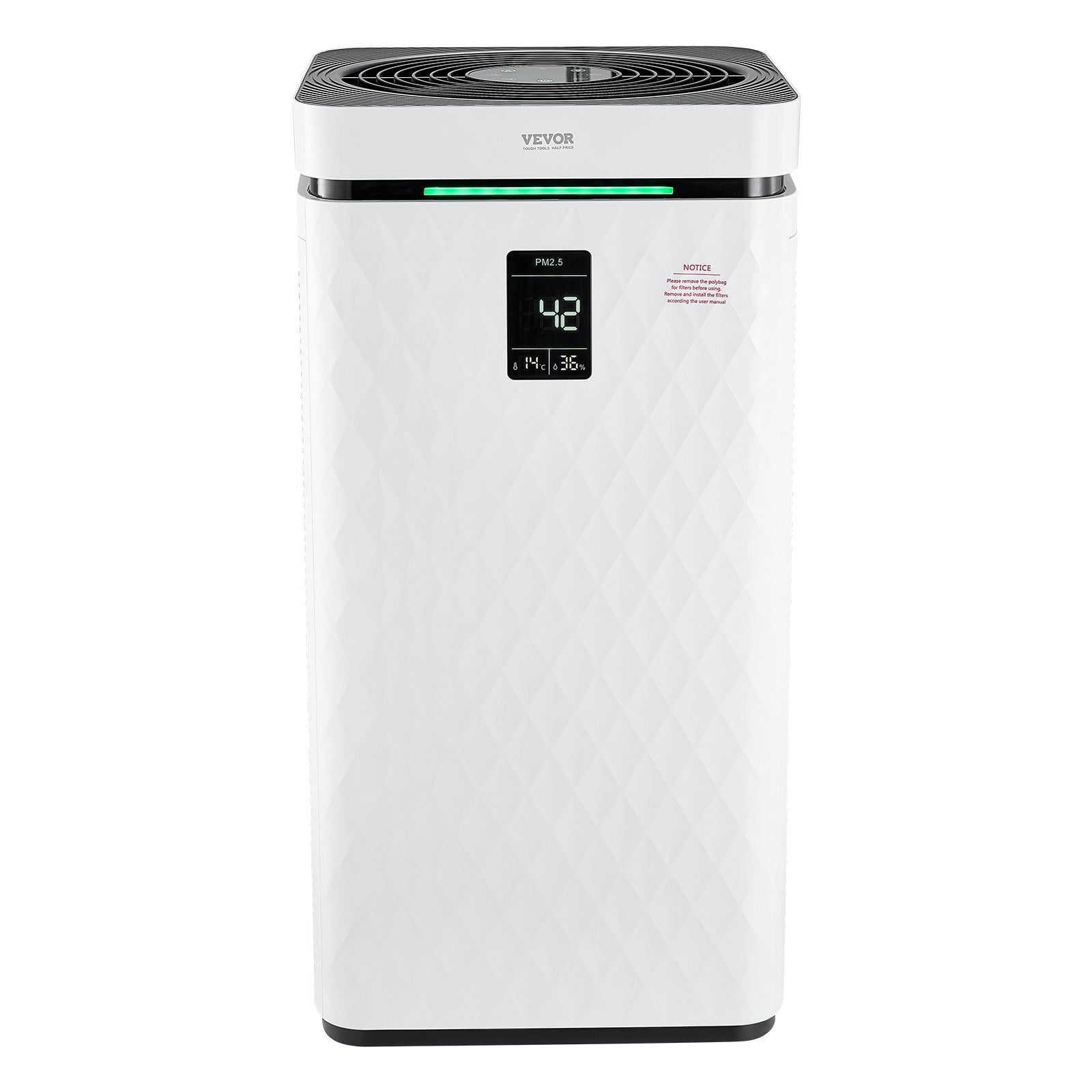 VEVOR 3139 ft²/h Air Purifier H13 HEPA Smart Air Purifier for Home & Office