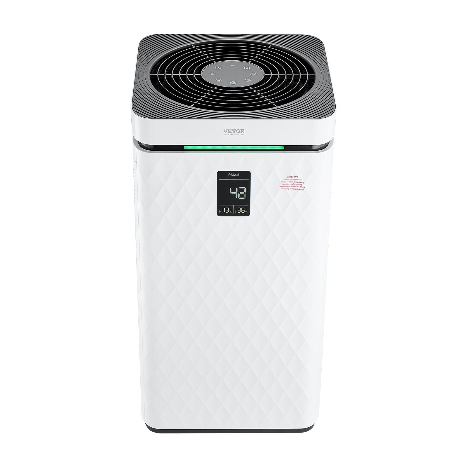 VEVOR 3139 ft²/h Air Purifier H13 HEPA Smart Air Purifier for Home & Office