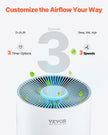 VEVOR 1100 ft²/h Air Purifier H11 HEPA Smart Air Purifier for Home & Office