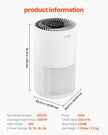 VEVOR 1200 ft²/h Air Purifier H13 HEPA Smart Air Purifier for Home & Office