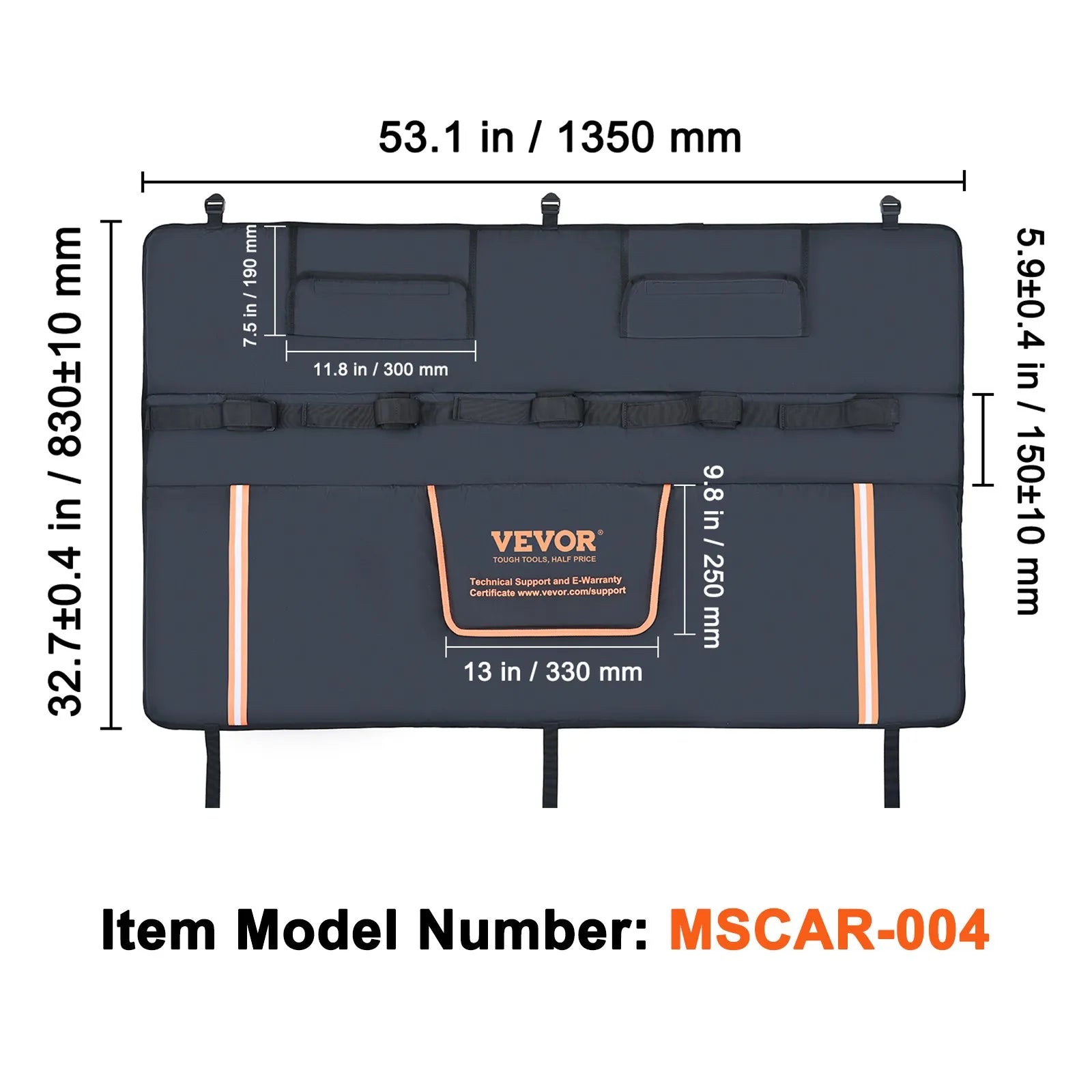VEVOR Tailgate Bike Pad, 53