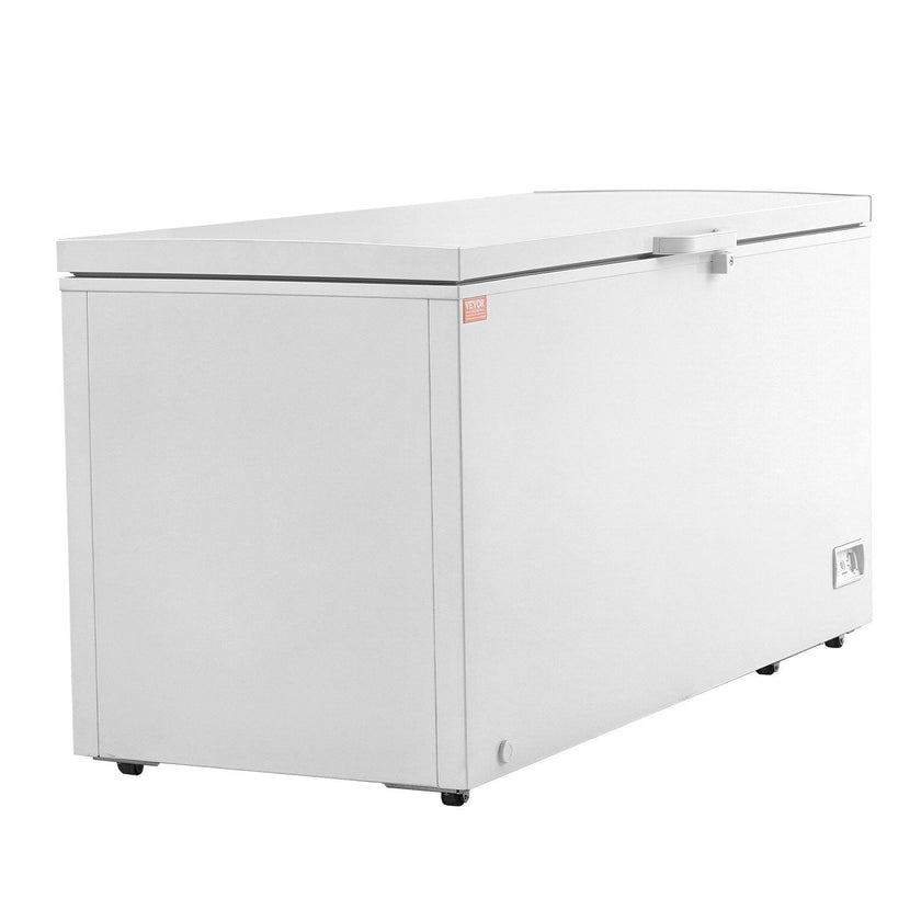 VEVOR Chest Freezer, 17.2 cu.ft / 488 L Large Deep Freezer & 4 Removable Baskets, Freestanding Top Open Door Commercial Chest Freezers with Locking Lid, 7-Level Adjustable Temp, LED Lighting, 6 Wheels