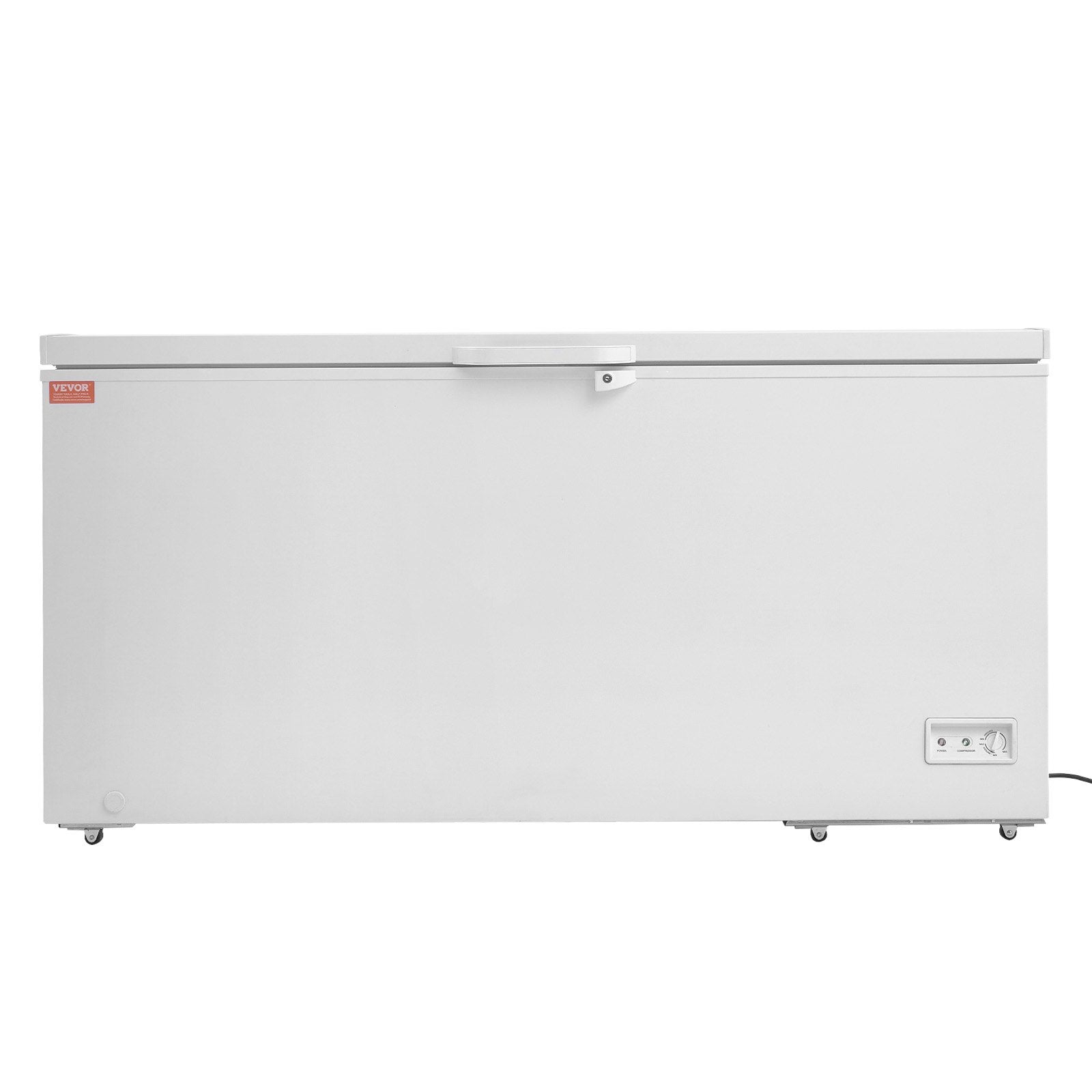 VEVOR Chest Freezer, 17.2 cu.ft / 488 L Large Deep Freezer & 4 Removable Baskets, Freestanding Top Open Door Commercial Chest Freezers with Locking Lid, 7-Level Adjustable Temp, LED Lighting, 6 Wheels