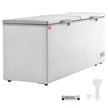 VEVOR Chest Freezer, 19.8 cu.ft / 561 L Large Deep Freezer with Split Top Double Locking Lids, Freestanding Commercial Chest Freezer & 4 Removable Baskets, 7-Level Adjustable Temp, LED Light, 6 Wheels