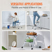 VEVOR Step Ladder 2-Step 330lbs Capacity, Ergonomic Folding Steel Step Stool with Wide Anti-Slip Pedal, Sturdy Step Stool for Adults Toddlers, Multi-Use for Household, Kitchen, Office, RVs