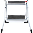 VEVOR Step Ladder 2-Step 330lbs Capacity, Ergonomic Folding Steel Step Stool with Wide Anti-Slip Pedal, Sturdy Step Stool for Adults Toddlers, Multi-Use for Household, Kitchen, Office, RVs