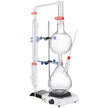 VEVOR Essential Oil Distillation Kit, 2000ml Distillation Apparatus, 3.3 Boro Lab Glassware Distillation Kit with 1000W Heating Plate and 24, 40 Joint, 28 pcs Set