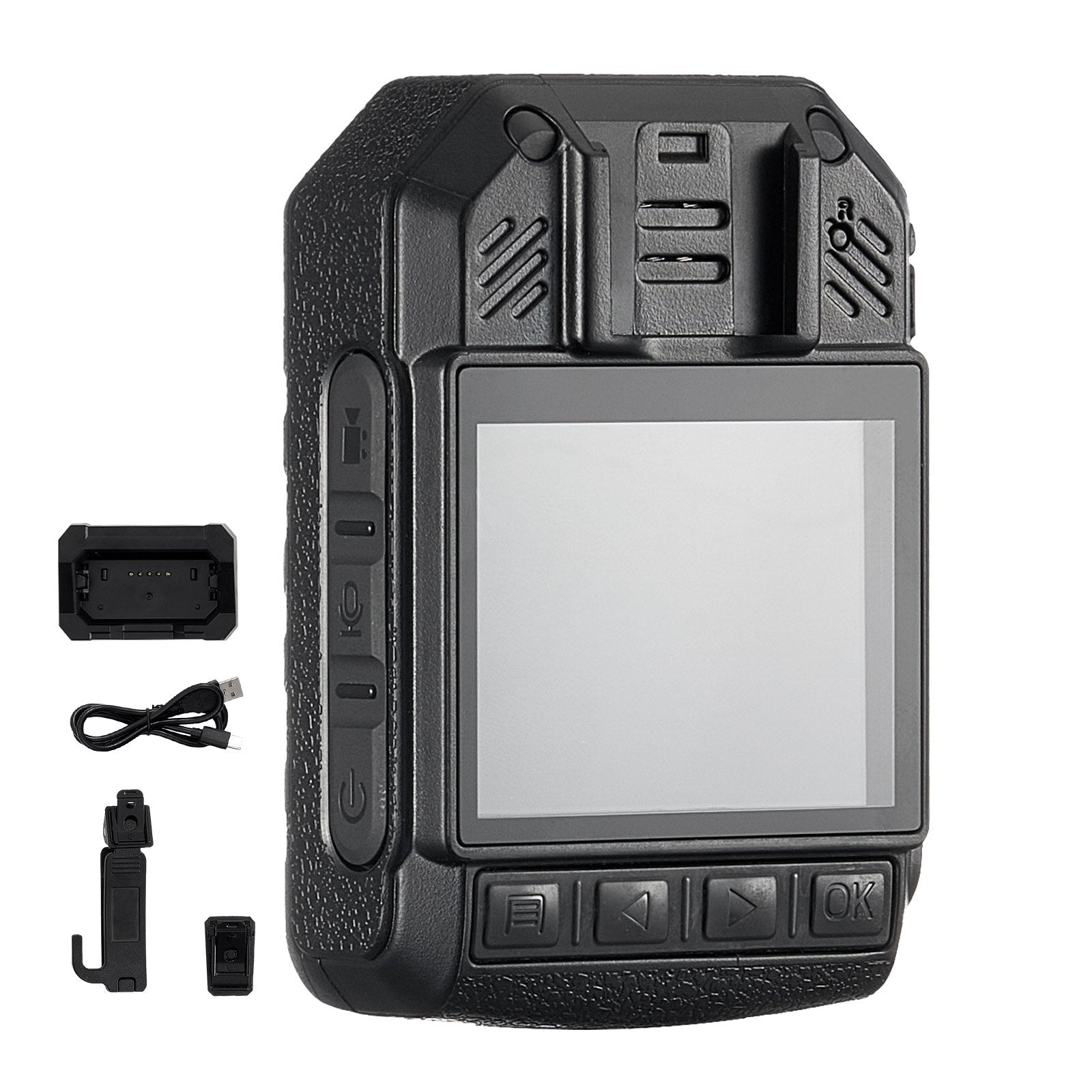 VEVOR 1440P HD Police Body Camera, 64GB Body Cam with Audio Video Recording Picture, Built-in 3500 mAh Battery, 2.0