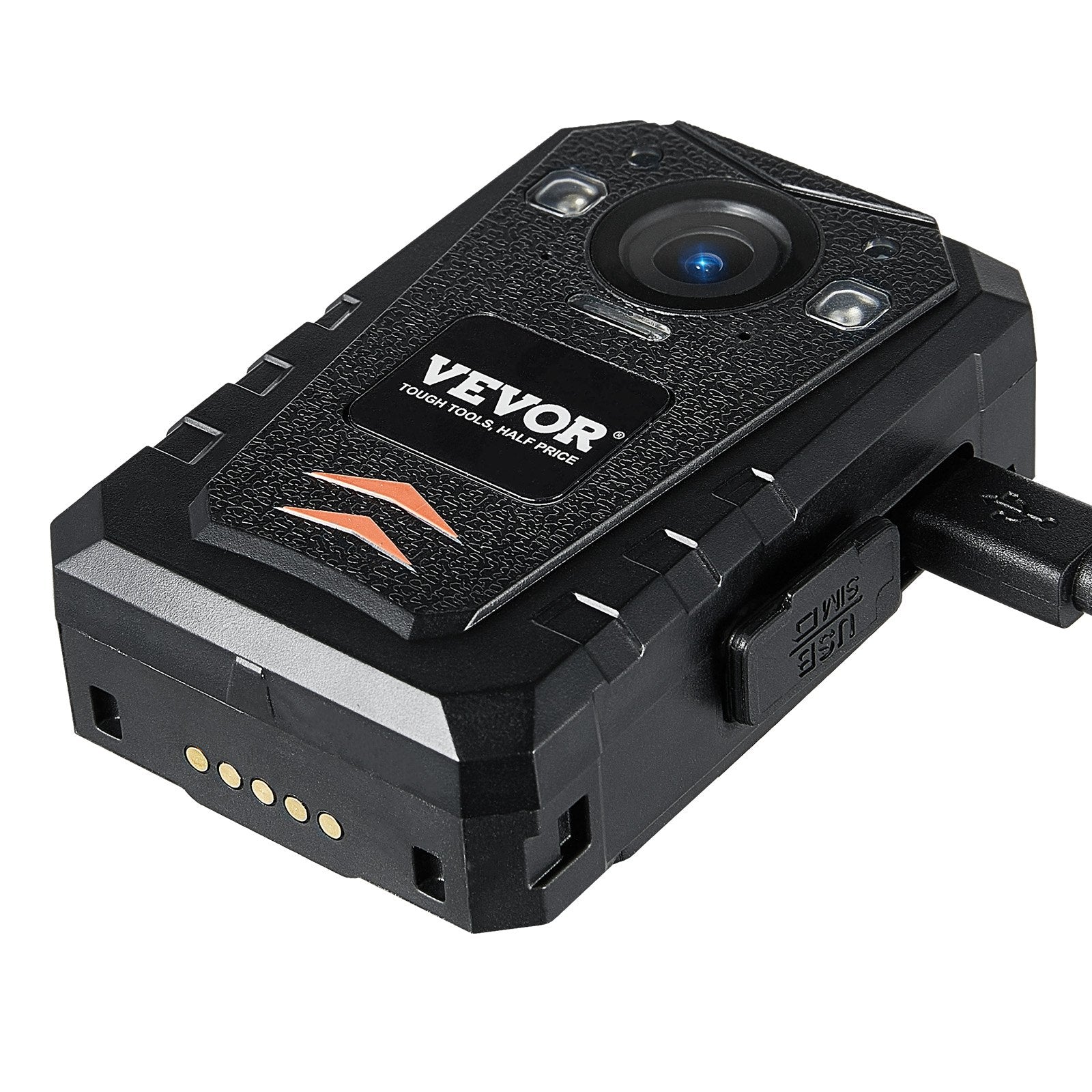 VEVOR 1440P HD Police Body Camera, 128GB Body Cam with Audio Video Recording Picture, Built-in 3500 mAh Battery, 2.0