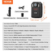VEVOR 1440P HD Police Body Camera, 64GB Body Cam with Audio Video Recording Picture, Built-in 2850 mAh Battery, 2.0