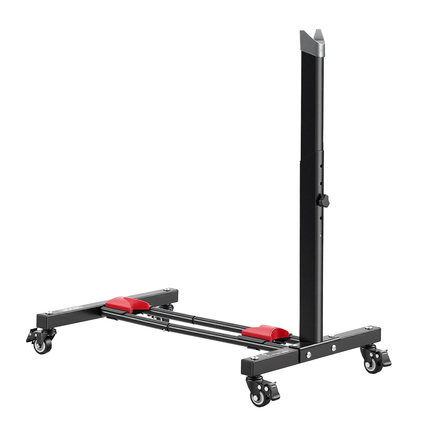 VEVOR Freestanding Bike Stand, Vertical & Horizontal Bike Storage Rack with Lockable Casters, Adjustable Carbon Steel Bicycle Floor Stand for 20-29 Inch Bike