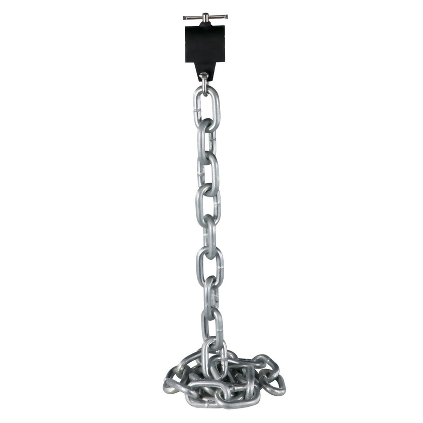 VEVOR Weight Lifting Chains, 1 Pair 35LBS/16kg Weight lifting Chains, Bench Press Chains with Collars, 5.2ft Olympic Barbell Chains Weight Chains for Power Lifting, Silver