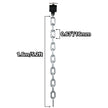 VEVOR Weight Lifting Chains, 1 Pair 35LBS/16kg Weight lifting Chains, Bench Press Chains with Collars, 5.2ft Olympic Barbell Chains Weight Chains for Power Lifting, Silver