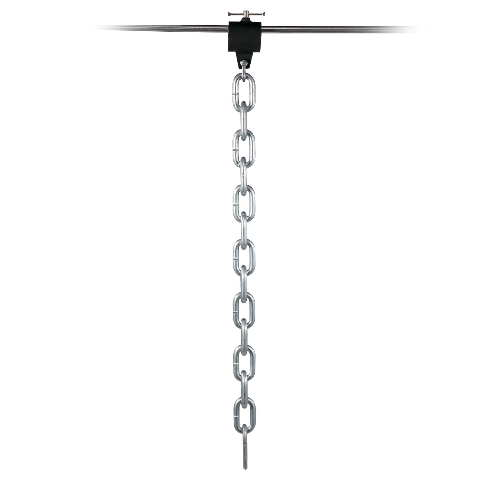 VEVOR Weight Lifting Chains, 1 Pair 44LBS/20kg Weight Lifting Chains,Bench Press Chains with Collars, 5.2ft Olympic Barbell Chains Weight Chains for Power Lifting, Silver