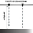 VEVOR Weight Lifting Chains, 1 Pair 44LBS/20kg Weight Lifting Chains,Bench Press Chains with Collars, 5.2ft Olympic Barbell Chains Weight Chains for Power Lifting, Silver
