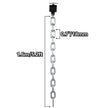 VEVOR Weight Lifting Chains, 1 Pair 44LBS/20kg Weight Lifting Chains,Bench Press Chains with Collars, 5.2ft Olympic Barbell Chains Weight Chains for Power Lifting, Silver
