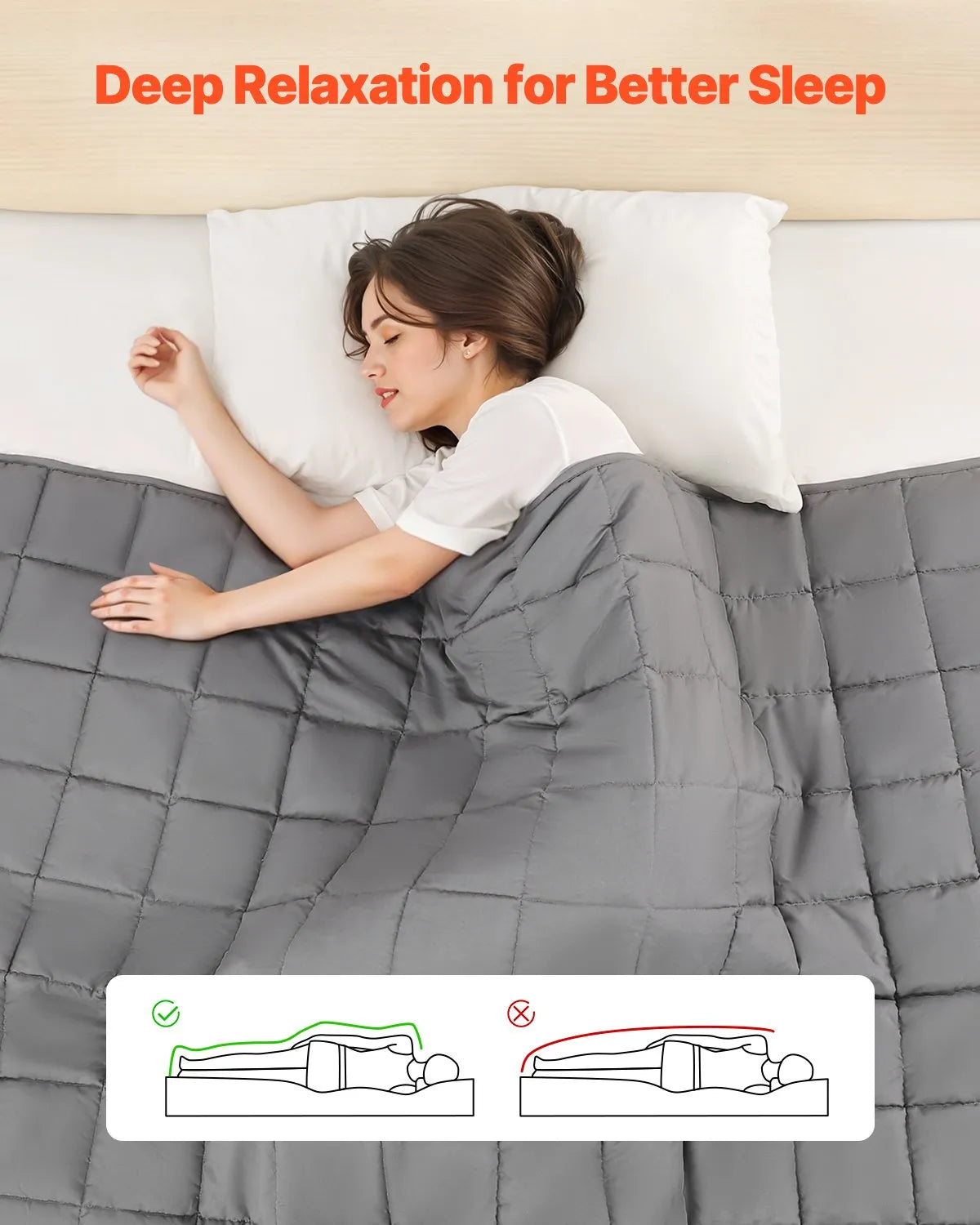 VEVOR Weighted Blanket 25lb 60 x 80