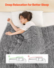 VEVOR Weighted Blanket 20lb 60 x 80 in Queen Size Sherpa Fleece Heavy Blanket