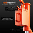 VEVOR Hydraulic Toe Jack, 5 Ton On Toe Toe Jack Lift, 10 Ton On Top Lift Capacity Machine Jack, 1.0-9.1 in Toe Height, 14.6-22.4 in Top Height, 360° Rotatable Claw Jack for Machinery, Industry