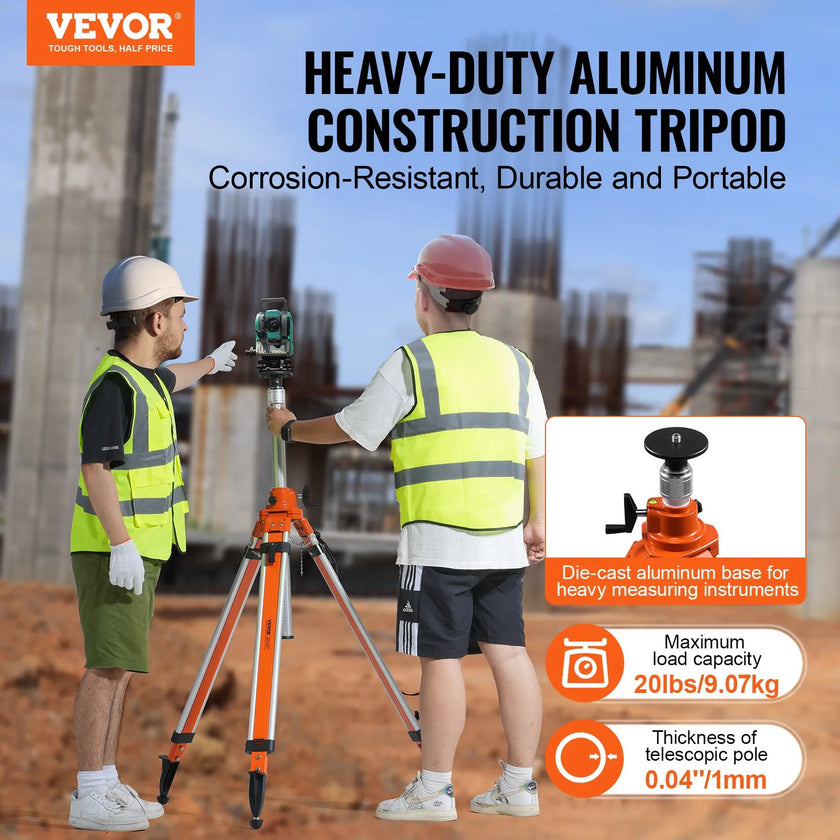 VEVOR Laser Level Tripod Stand 5/8