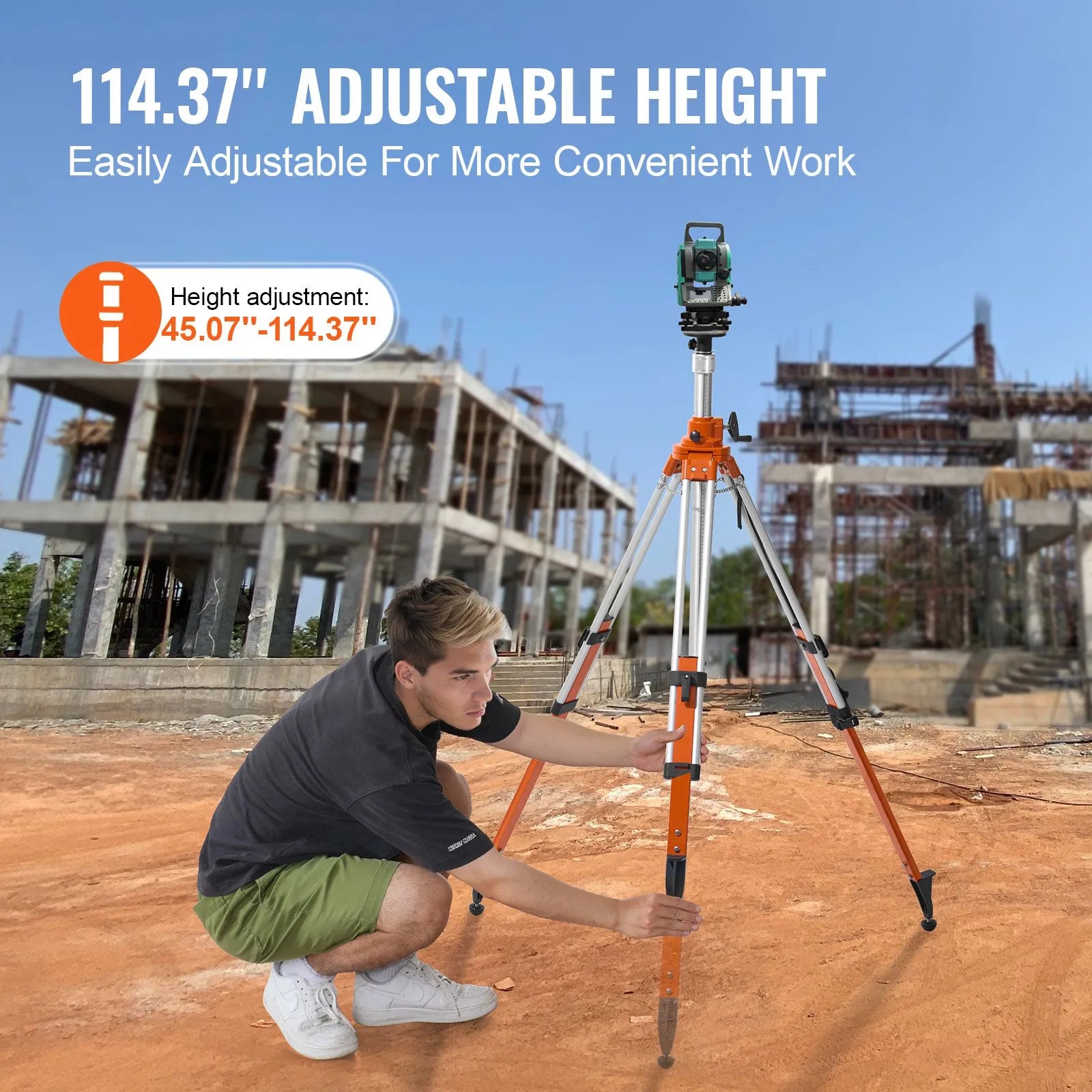 VEVOR Laser Level Tripod Stand 5/8