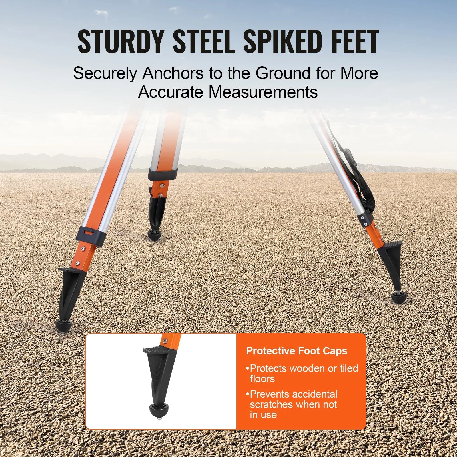 VEVOR Laser Level Tripod Stand 5/8