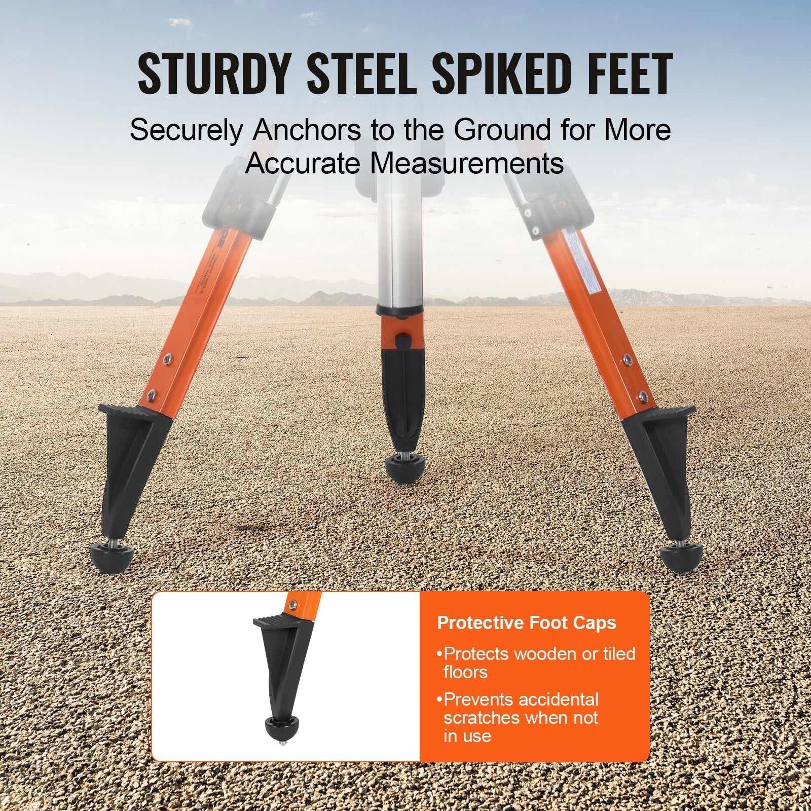 VEVOR Laser Level Tripod Stand 5/8