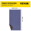 VEVOR Deep Blue Marine Carpet 6 ft x 36 ft Marine Carpeting Marine Grade Carpet for Boats with Waterproof Back Outdoor Rug for Patio Porch Deck Garage Outdoor Area Rug Runner Non-Slide Porch Rug