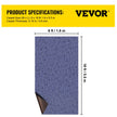 VEVOR Deep Blue Marine Carpet 6 ft x 18 ft Marine Carpeting Marine Grade Carpet for Boats with Waterproof Back Outdoor Rug for Patio Porch Deck Garage Outdoor Area Rug Runner Anti-Slide Porch Rug