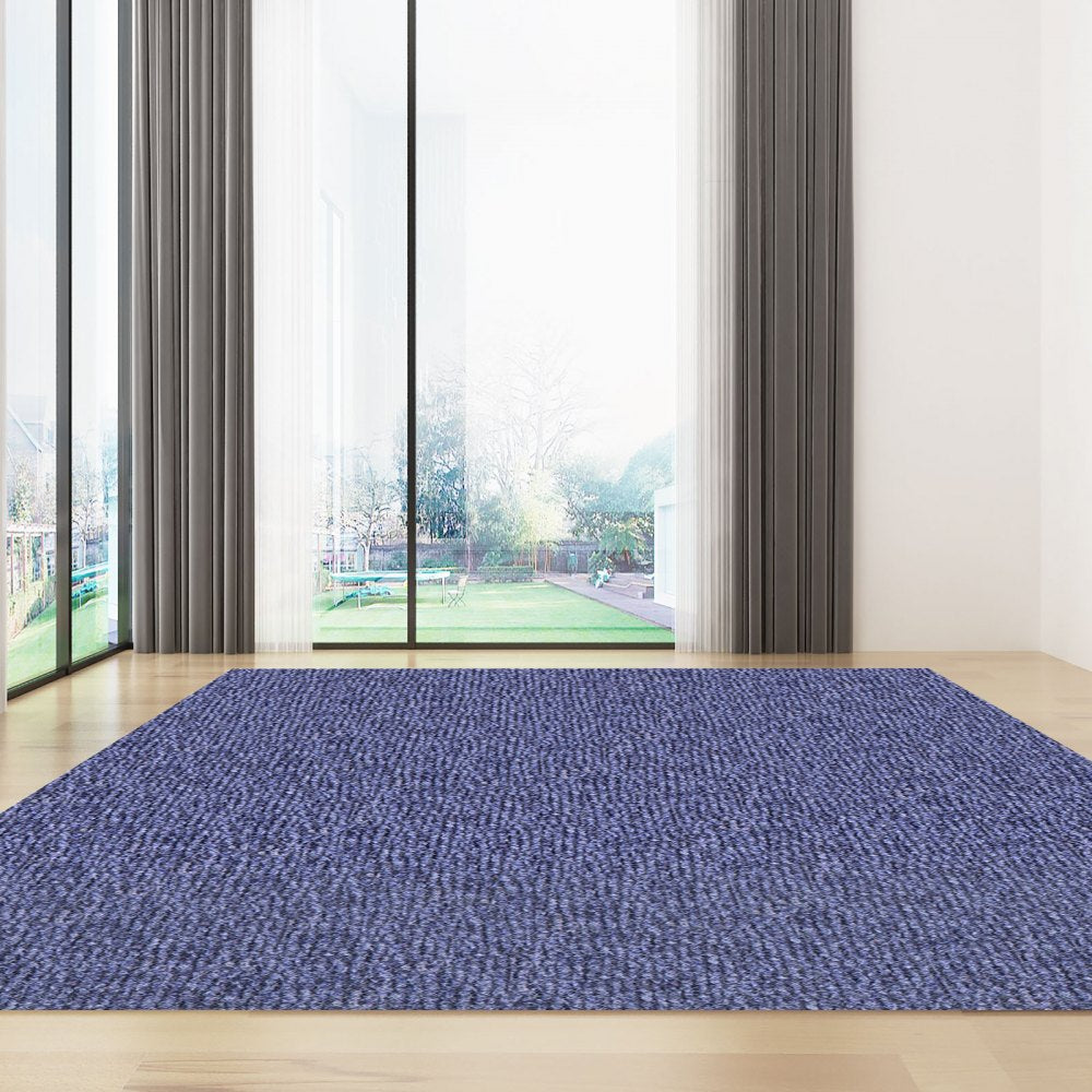 VEVOR Deep Blue Marine Carpet 6 ft x 18 ft Marine Carpeting Marine Grade Carpet for Boats with Waterproof Back Outdoor Rug for Patio Porch Deck Garage Outdoor Area Rug Runner Anti-Slide Porch Rug