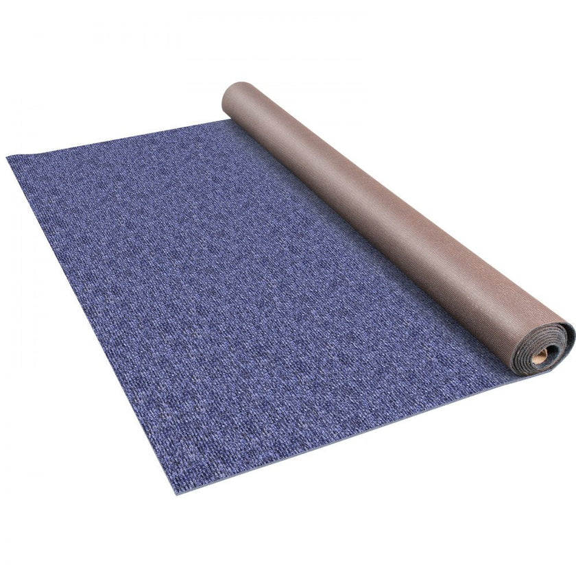 VEVOR Deep Blue Marine Carpet 6 ft x 18 ft Marine Carpeting Marine Grade Carpet for Boats with Waterproof Back Outdoor Rug for Patio Porch Deck Garage Outdoor Area Rug Runner Anti-Slide Porch Rug