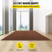 VEVOR Marine Carpet, 6 x 23 ft Deep Brown Marine Grade Boat Carpet, Marine Carpeting with Soft Cut Pile and Water-Proof TPR Backing, Carpet Roll for Home, Patio, Porch, Deck