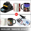 VEVOR Mug Press 1300W Mug Heat Press 110V Black Mug Cup Bottle Heat Press Machine Mug Sublimation Heat Press for Transferring Pictures on 11oz  Mugs, Glasses and Cups with Digital Control Display