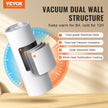 VEVOR 8 Pack Straight Sublimation Tumblers, 20 oz Blank Tumbler Bulk, Stainless Steel Double Wall Tumbler Cups with Straw, Lid, Brush, Base, Shrink Wrap, Gift Box, for Heat Press and Heat Transfer