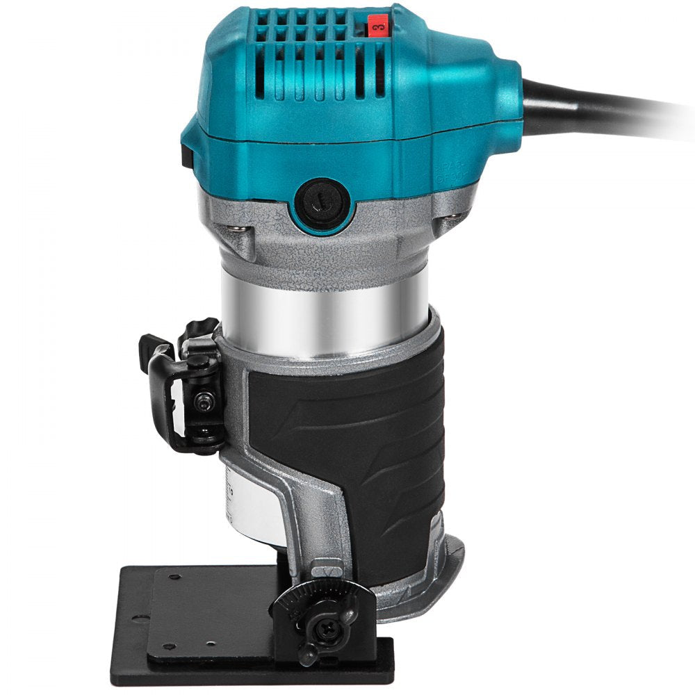 800W Max Torque Variable Speed 30,000RPM Compact Router with Collets 1/4