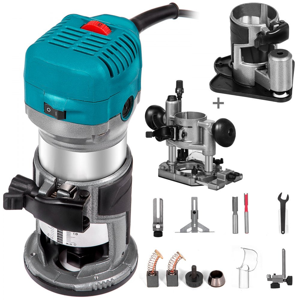 Compact Router 800W Variable Speed w/ Collets 1/4