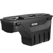 VEVOR Truck Bed Storage Box, Lockable Lid, Waterproof ABS Wheel Well Tool Box 6.6 Gal/20 L with Password Padlock, Compatible with Dodge Ram 1500 2019-2021, Passenger Side, Black