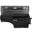 VEVOR Truck Bed Storage Box, Lockable Lid, Waterproof ABS Wheel Well Tool Box 6.6 Gal/20 L with Password Padlock, Compatible with Dodge Ram 1500 2019-2021, Passenger Side, Black