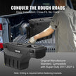 VEVOR Truck Bed Storage Box, Lockable Swing Case with Password Padlock, 6.6 Gal/25 L ABS Wheel Well Tool Box, Waterproof and Durable, Compatible with Ford Super Duty 2017-2021, Drivers Side
