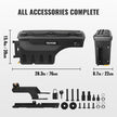 VEVOR Truck Bed Storage Box, Lockable Swing Case with Password Padlock, 6.6 Gal/25 L ABS Wheel Well Tool Box, Waterproof and Durable, Compatible with Ford Super Duty 2017-2021, Drivers Side