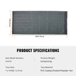 VEVOR Dump Truck Mesh Tarp, 7 x 14 ft, PVC Coated Black Heavy Duty Cover with 5.5