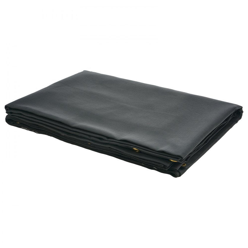 VEVOR Dump Truck Mesh Tarp, 7 x 14 ft, PVC Coated Black Heavy Duty Cover with 5.5