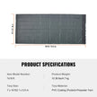 VEVOR Dump Truck Mesh Tarp, 7 x 18 ft, PVC Coated Black Heavy Duty Cover with 5.5